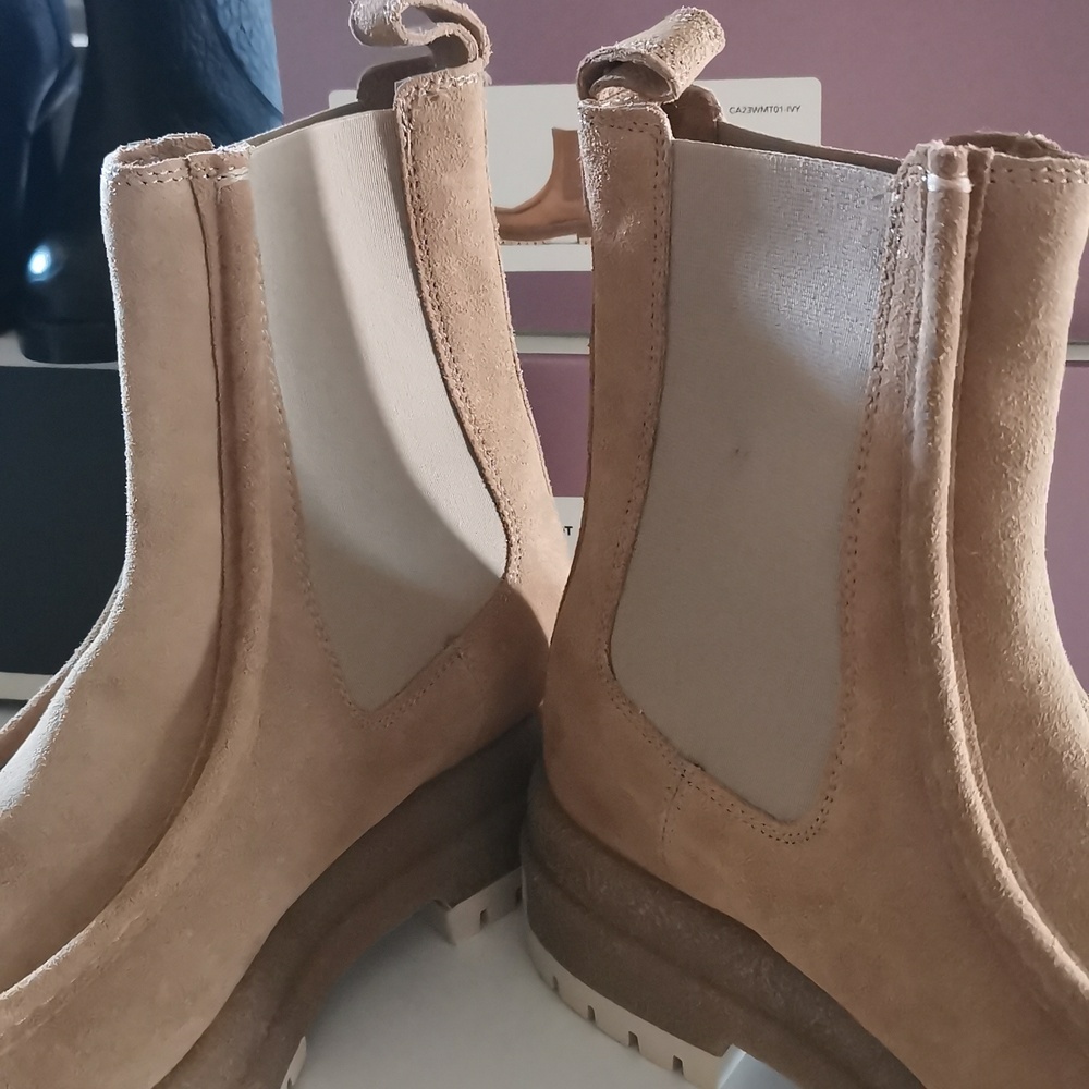 Calia Samie Moc Toe Boot Women's  Suede Ankle Boots Size: 9 - Picture 7 of 8
